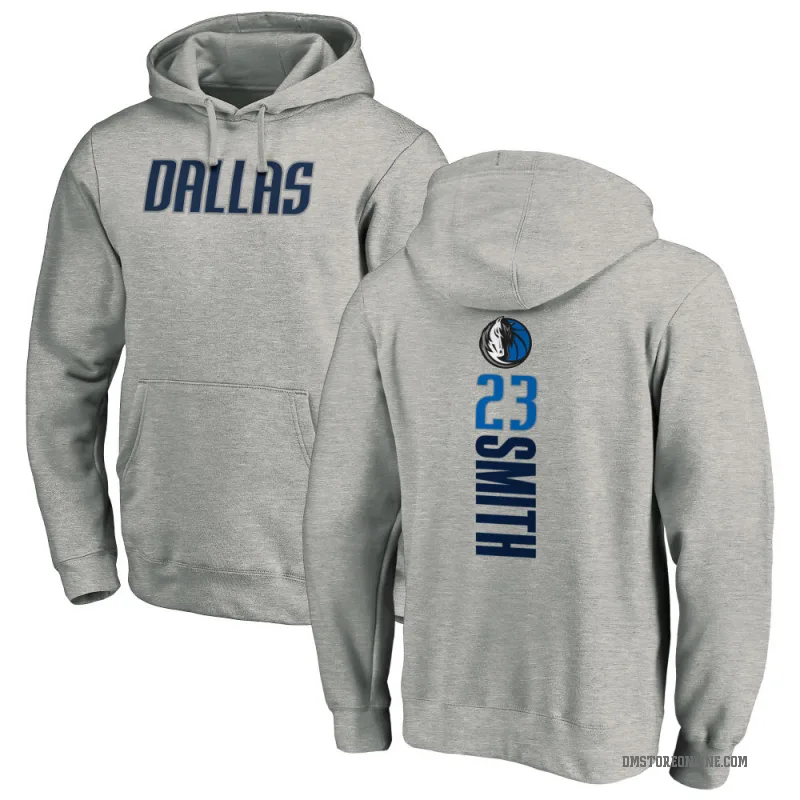 Tyler Smith Men's Dallas Mavericks Branded Ash Backer Pullover Hoodie