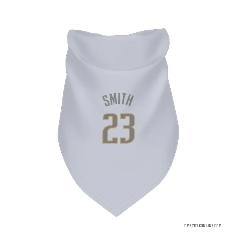 Tyler Smith  White Dallas Mavericks  Gray Cat & Dog Pet Bandana