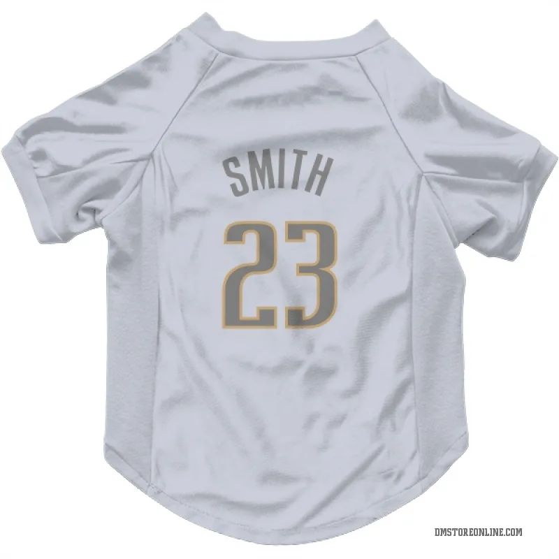 Tyler Smith  White Dallas Mavericks  Gray Cat & Dog Pet Jersey