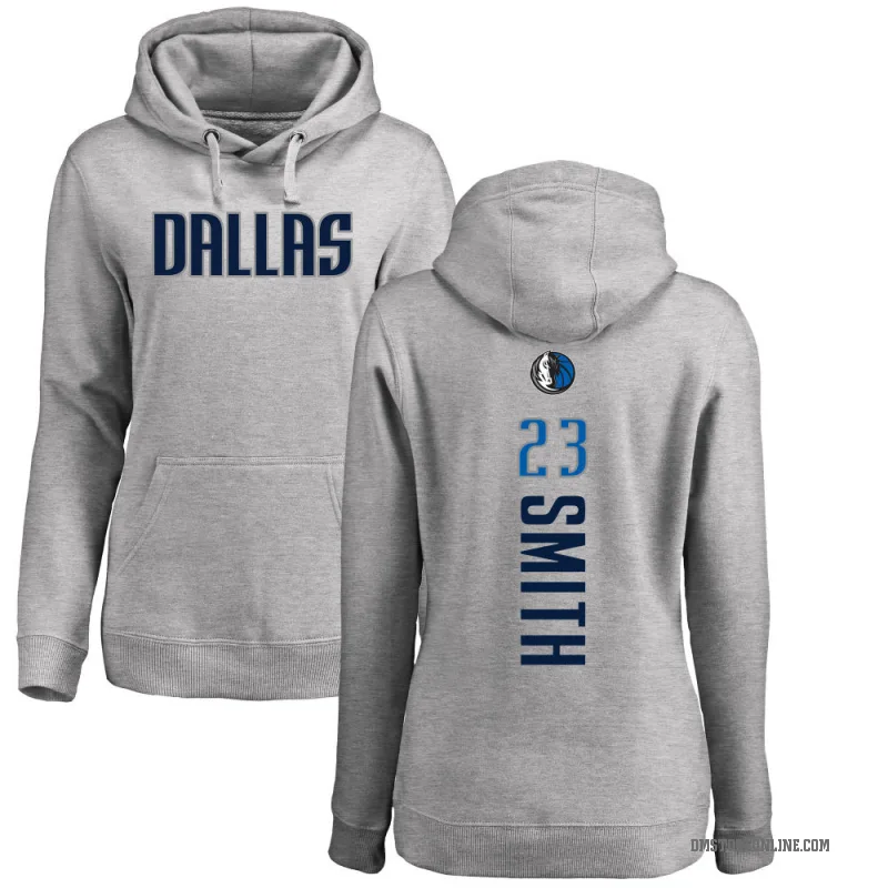 Tyler Smith Women's Dallas Mavericks Branded Ash Backer Pullover Hoodie